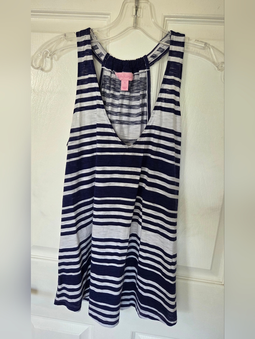 Lilly Pulitzer Navy & White Striped Tank